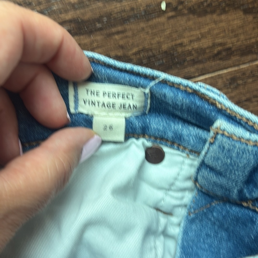 Madewell Light Blue Denim Jeans size 26 the perfect vintage jeans like new - Picture 7 of 11